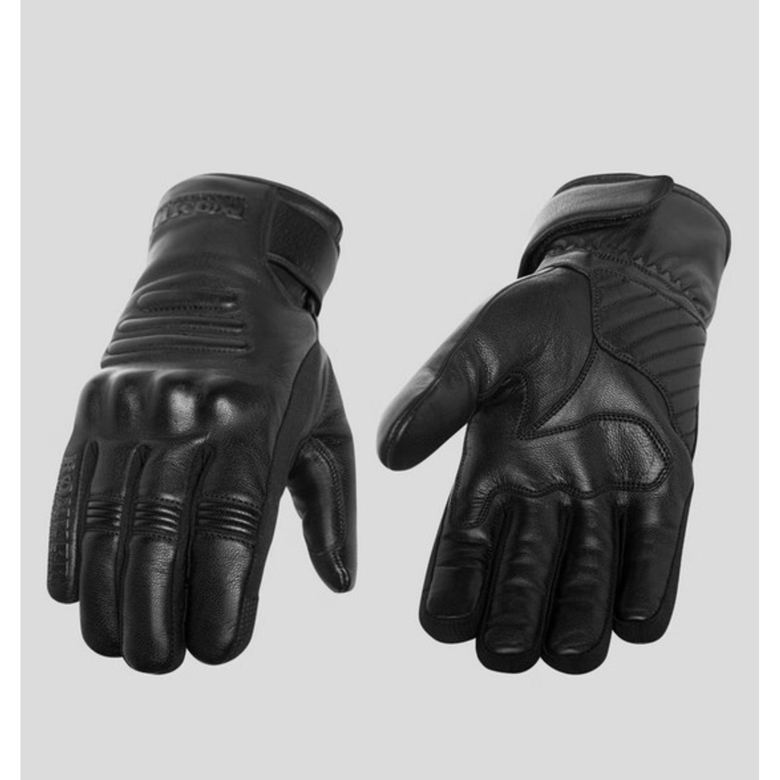 Herren Lederhandschuhe Mit Perforation - Gepolsterte Cruiser Handschuhe Größe L