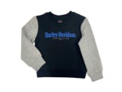 Harley-Davidson® Colorblocked Fleece Crew Pullover Hoodie für große Kinder