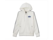 Racing Scuba Zip Front Hoodie für Damen - Bright White