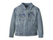 Nieten  Verzierte Jeansjacke für Damen