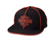 Bar & Shield Fitted Hat - Schwarz