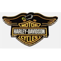 Magnet aus Hartacryl mit ausgeschnittenem Neonadler, Bar & Shield