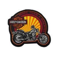 Harley-Davidson® 3.5 in. Embroidered More than a Machine Sew-On Patch, Black