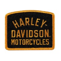 Harley-Davidson® 3.5 in. OG Harley Embroidered Sew-On Patch, Black/Orange