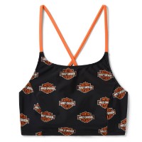 H-D Swim Bar & Shield High Neck Bikini-Oberteil 