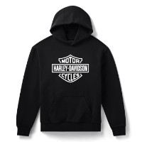 H-D Hoodie Standard Bar & Shield