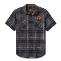H-D TECH Coolmax Plaid Shirt - schwarz