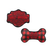 Haustierspielzeug Set Holiday Plaid Plush