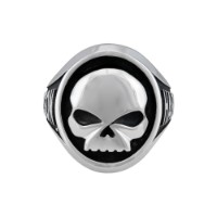 Herrenring 'Steel Large Skull'