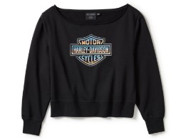  Damen Sweater Chrome Evo Off The Shoulder Crew