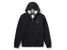 H-D American Classic Flannel Lined Zip Hoodie