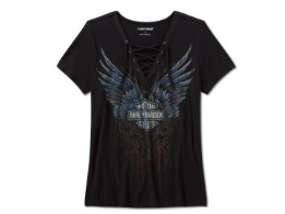 Damen Bling Dark Angel T-Shirt 