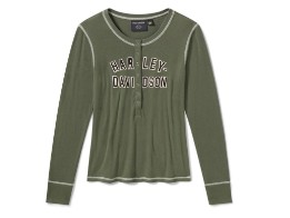 H-D Essential Snap Langarmshirt - versch. Farben