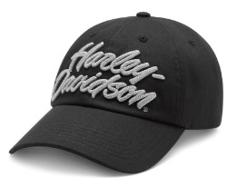 H-D Chainstitched Switchback Adjustable Cap - schwarz