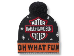H-D ´Oh What Fun It Is To Ride´ Pom Mütze