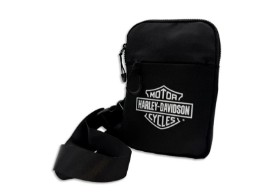 Harley-Davidson B&S Schultertasche - schwarz mit weißem Logo