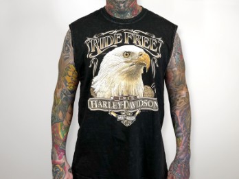 Herren Dyed Muscle Shirt 'Free Eagle