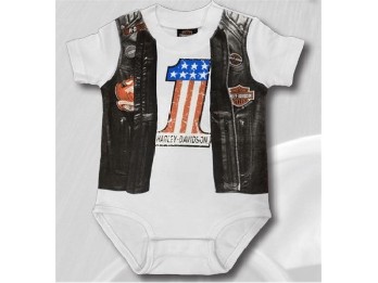 Jungen Body mit Westenprint