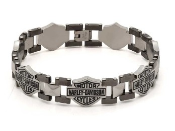 Armband Two Tone Bar & Shield Logo