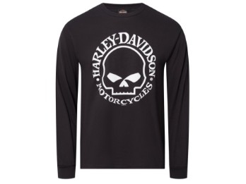 Herren Shop Shirt Langarm `Willi G Skulls´
