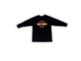 Harley-Davidson Dealer Logsleeves "B&S Black LS Kids" für Jungen und Mädchen