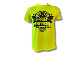 Herren Shop Shirt Neon Gelb `Shiner´