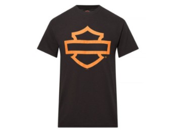 Herren Shop Shirt `Open B&S´ black