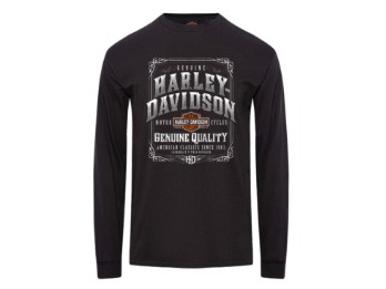 Herren Shop Shirt Langarm `Wanted´