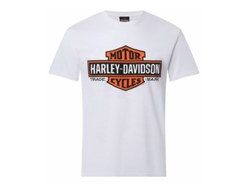 Herren Shop Shirt `Elongated`weiß