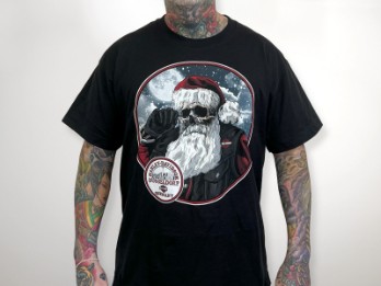 Herren Shop Shirt 'Santa Skull'