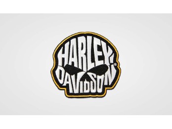 Aufnäher H-D Text Skull