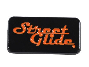 Harley-Davidson® 1 in. Street Glide Bike Model Metal Pin, Black & Orange Finish 