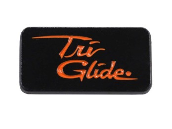 Harley-Davidson® 1 in. Tri Glide Bike Model Metal Pin, Black & Orange Finish