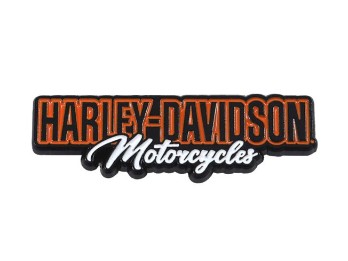 Harley-Davidson® 1.5 inch. H-D Motorcycles Metal Pin, Black/Orange Finish