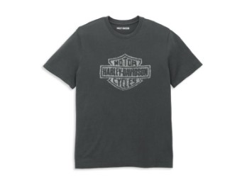 Herren T-Shirt 'Distressed Bar & Shield Graphic'