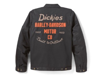 H-D Dickies x Quilted Lined Eisenhower Jacke - Black