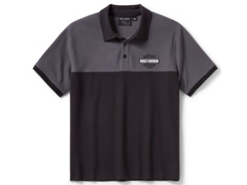 H-D Essential Bar & Shield Color Blocked Polo-Shirt