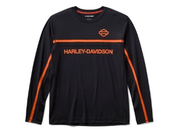 H-D TECH Belüftetes Langarm-Strick-Shirt