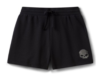 Willie G Skull Bling Shorts für Damen