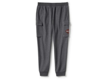 Harley-Davidson Freizeit Fleece-Cargohose- grau