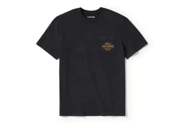 Harley-Davidson Herren Lightning T-Shirt mit Brusttasche