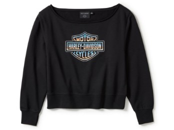  Damen Sweater Chrome Evo Off The Shoulder Crew