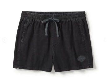 Harley-Davidson Damen Shorts - schwarz