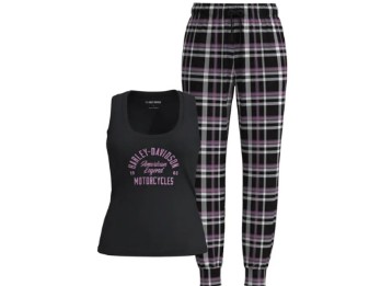 Harley-Davidson Damen Schlafanzug Set 