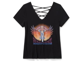 Damen Bling Sunset Ride T-Shirt
