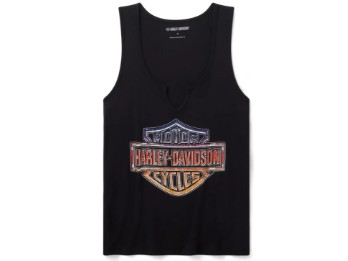 Damen Tanktop mit Strasssteinen