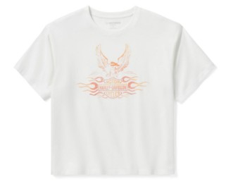 Flaming Eagle Boxy T-Shirt für Damen