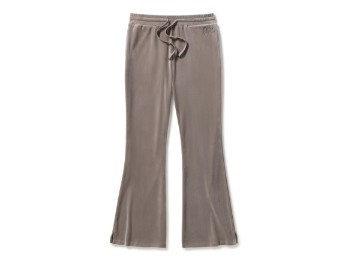 Velourshose Bootleg - beige