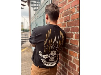 Unisex Flying Skull Kurzarm-Shirt