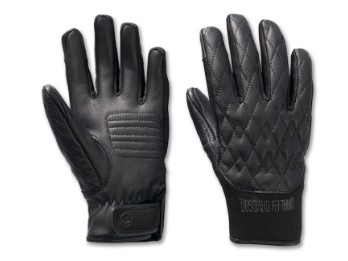 Damen Willie G Skull Graphic Leder  Handschuhe